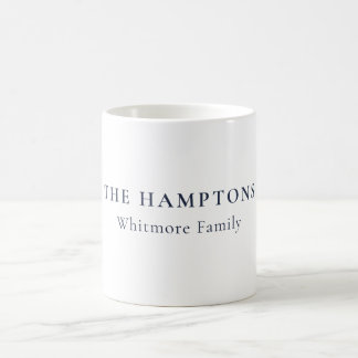 Custom Hamptons New York Preppy Coastal Gift コーヒーマグカップ