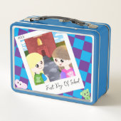 Custom Hand Drawn Back To School Designed Lunchbox メタルランチボックス (裏面)