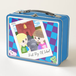 Custom Hand Drawn Back To School Designed Lunchbox メタルランチボックス