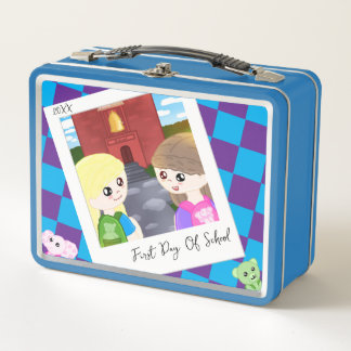 Custom Hand Drawn Back To School Designed Lunchbox メタルランチボックス