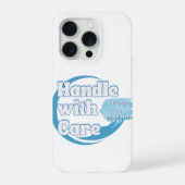 Custom “Handle With Care” Name iPhoneケース (裏面)