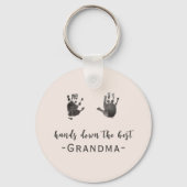 Custom Handprints Best Grandma  キーホルダー (正面)