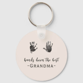Custom Handprints Best Grandma  キーホルダー