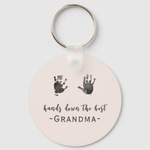 Custom Handprints Best Grandma  キーホルダー