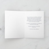 Custom Hanukkah Menorah Minimalist Doodle Letter シーズンカード (内部)