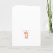 Custom Happy 2nd Birthday Great-Granddaughter カード (裏面)