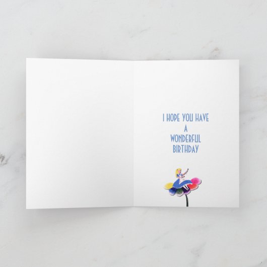 Custom Happy Birthday ALICE card カード (内部)