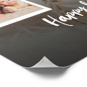 Custom Happy Birthday Baby Photo Collage Plaque ポスター (角)