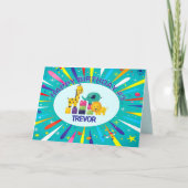 Custom Happy Birthday child greeting card サンキューカード (正面)