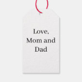 Custom Happy Birthday Gift Minimal personalized ギフトタグ (裏面)