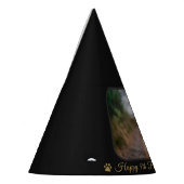 Custom Happy Birthday Pet Dog Photo Picture Name パーティーハット (左)