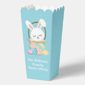 Custom Happy Easter Bunny Baby Blue Party Popcorn フェイバーボックス (正面)