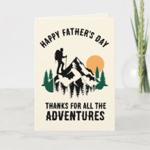 Custom Happy Father's Day Mountain Hiking