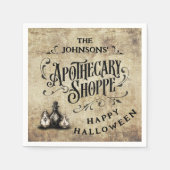 Custom Happy Halloween  スタンダードカクテルナプキン (正面)