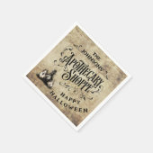 Custom Happy Halloween  スタンダードカクテルナプキン (角)