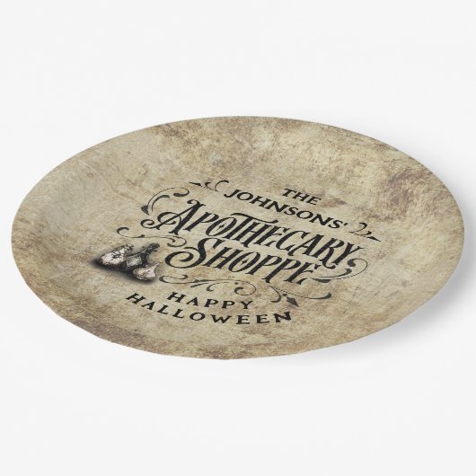 Custom Happy Halloween  ペーパープレート (アングル)