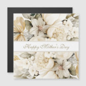 Custom Happy Mother's Day Vanilla cream floral (正面/裏面)