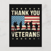 Custom Happy Veterans Day! Thank You Cards 2025 シーズンポストカード (正面)