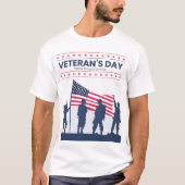Custom Happy Veterans Day! Thank You Cards 2025 Tシャツ (正面)