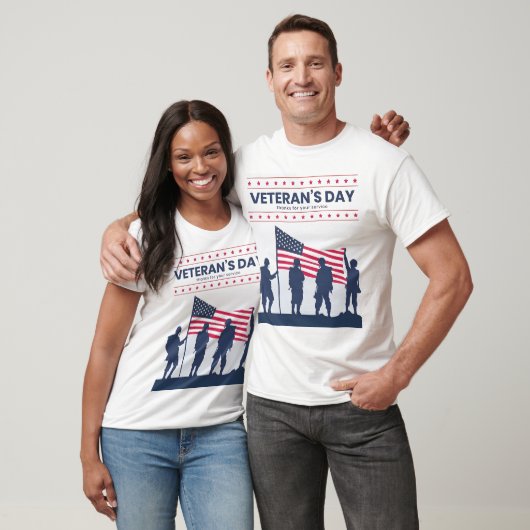 Custom Happy Veterans Day! Thank You Cards 2025 Tシャツ (ユニセックス)