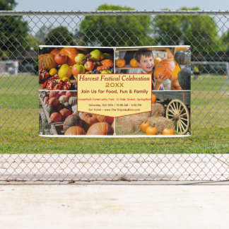 Custom Harvest Festival Celebration Banner 横断幕