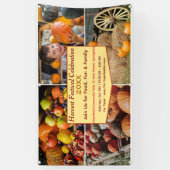 Custom Harvest Festival Celebration Banner 横断幕 (縦)