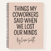 Custom Healthcare Journal Funny Nurse Gift for Her ノートブック (正面)