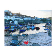 Custom Heart Coverack Harbour Dusk Cornwall Photo