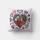 Custom Heart Photo Romantic クッション (正面)