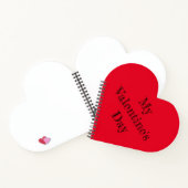 Custom Heart Shaped Spiral Bound Notebook ノートブック (内部)