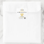 Custom HEART Thank GOD For Business Logo THANK YOU スクエアシール (バッグ)