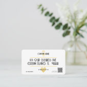 Custom HEART Thank GOD For YOU Small Business Logo 名刺 (スタンド正面)