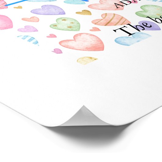 Custom Heartbeat Milestone Poster - Personalized D ポスター (角)