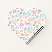 Custom Heartbeat Photo Notebook - Personalized Dat ノートブック (裏面)