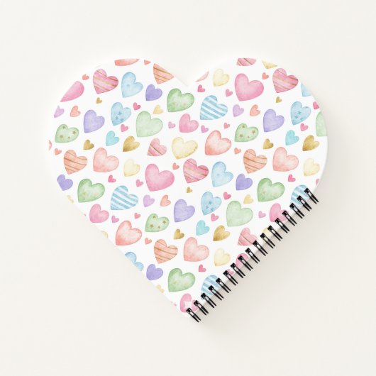 Custom Heartbeat Photo Notebook - Personalized Dat ノートブック (裏面)