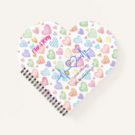 Custom Heartbeat Photo Notebook - Personalized Dat ノートブック