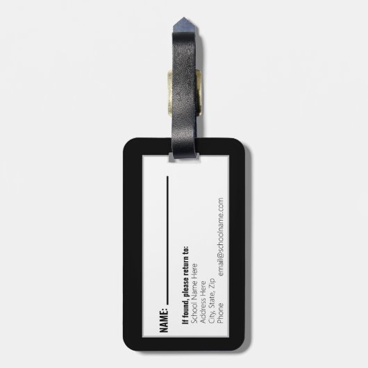 Custom High School Cheerleading Bags ラゲッジタグ (裏面縦)