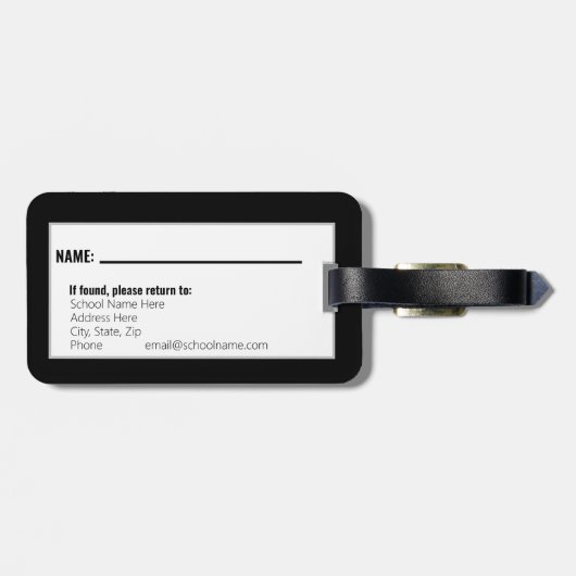 Custom High School Cheerleading Bags ラゲッジタグ (裏面横)