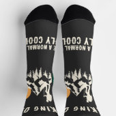 Custom Hiking Dad Like A Normal Dad Only Cooler ソックス (上部)