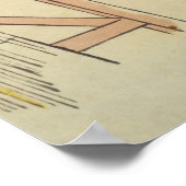 CUSTOM Hiroshige Snow Landscape Print  ポスター (角)