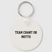 Custom Hockey Puck and Sticks Keychain キーホルダー (裏面)