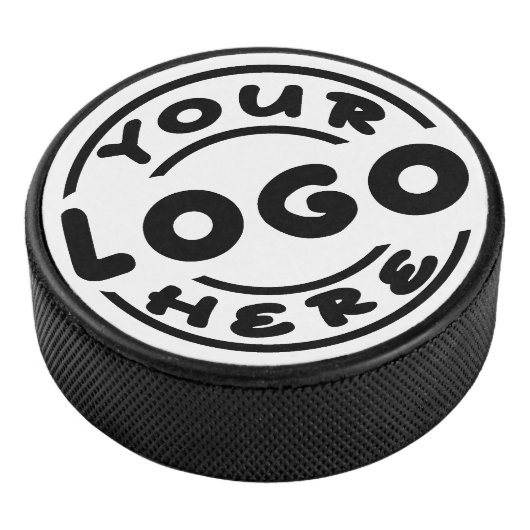 Custom Hockey Puck - Personalized Text Logo Gift アイスホッケーパック (3/4)
