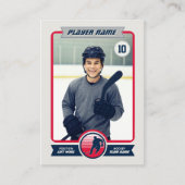 Custom Hockey Trading Card Custom Team Colors Card プレイスカード (正面)