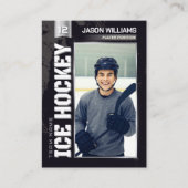 Custom Hockey Trading Card, Silver Power Player コーリングカード (正面)