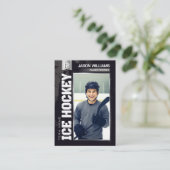 Custom Hockey Trading Card, Silver Power Player コーリングカード (スタンド正面)