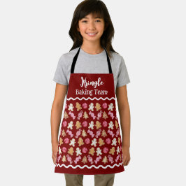 Custom Holiday Baking Team Christmas  エプロン