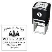 Custom Holiday Christmas Cards & Envelope address セルフインキングスタンプ (インサイチュ)