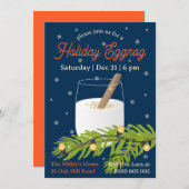 Custom Holiday Eggnog Party Invitation  招待状 (正面/裏面)