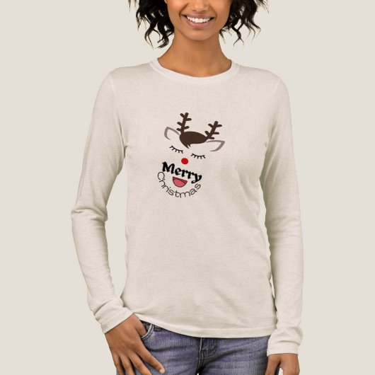 Custom Holiday Graphic Tee for Christmas Gifts トライブレンドＴシャツ (正面)