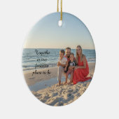 Custom Holiday Ornament – Family Photo Keepsake wi セラミックオーナメント (右)